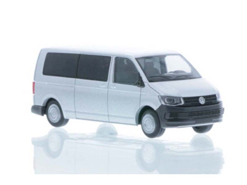 VW T6 LR bus plochá střecha stříbrný Rietze 11612