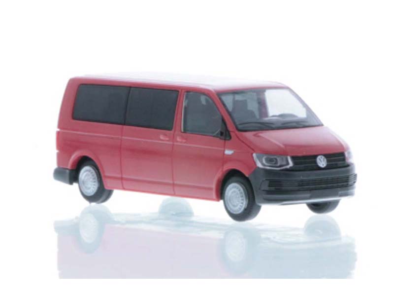 VW T6 LR bus plochá střecha červený Rietze 11613