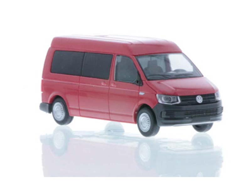 VW T6 LR bus střední střecha červený Rietze 11617