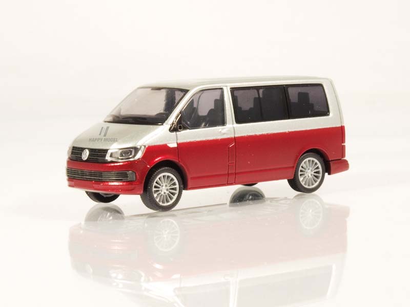 Volkswagen T6 Bus KR stříbrný/červený Rietze 11662