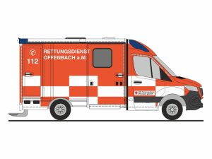 System Strobel RTW 18 DRK záchranáři Offenbach/Main Rietze 76140