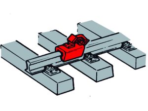 brzdné zarážky 12ks žluté Roco 40004