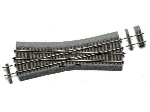 výhybka jednostranná křižovatková EKW 15° s podložím Roco 42546