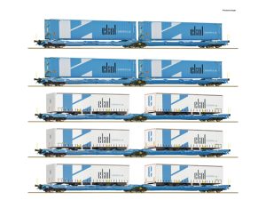 sada kapsových vozů T3000e Spedition Ekol Roco 6600019