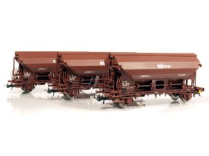 set výsypných vozů se stříškou Tdns ČD Cargo Roco 6600078