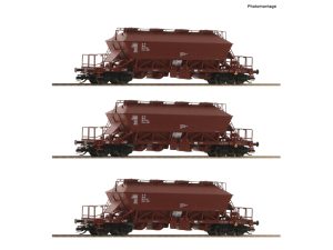 set vozů na sypké hmoty Uaoos-y DR Roco 6680018