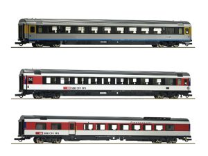 set osobních vozů EuroCity EC 7 SBB #1 Roco 74021