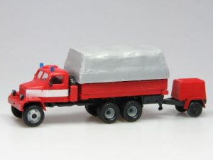 Praga V3S valník s plachtou a přívěsem PP12 SDV 380