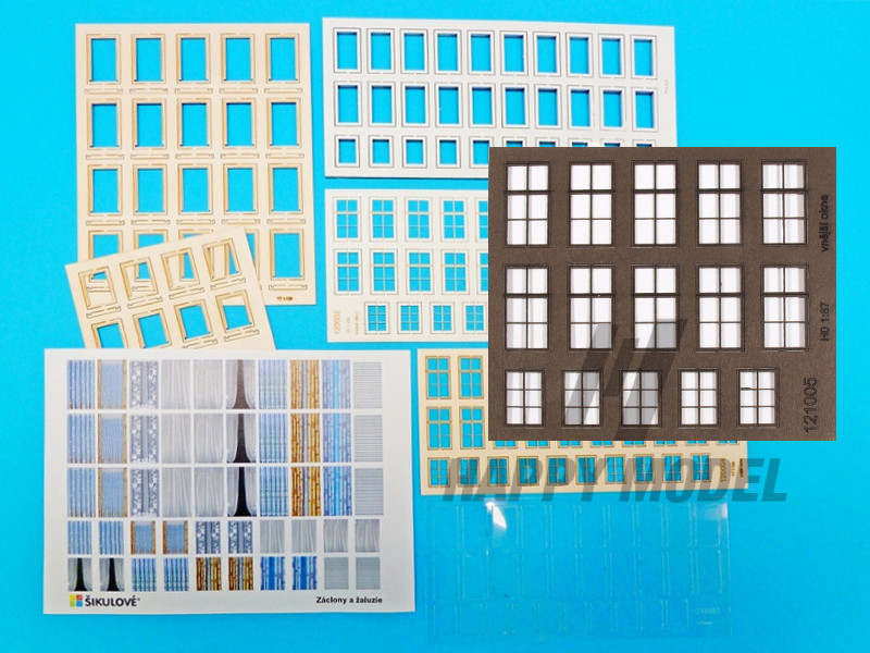 okenní sestava malá tmavě hnědá IGRA MODEL 120004-19