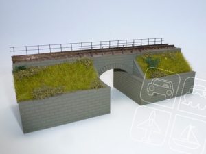 propustek jednojkolejný H0 s náspem IGRA MODEL 131013