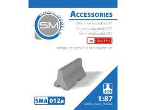 betonové svodidlo CITY - přímé 1m (10 ks) Small Models 012a