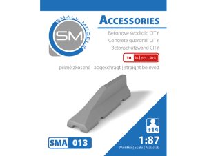 betonové svodidlo CITY - přímé zkosené (10 ks) Small Models 013