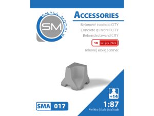 betonové svodidlo CITY - rohové (10 ks) Small Models 017
