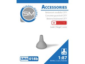 betonové svodidlo CITY - kužel (30 ks) Small Models 018b