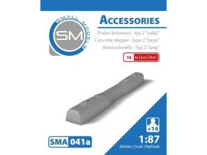 pražec betonový - typ 2 velký (10ks) sma 041a