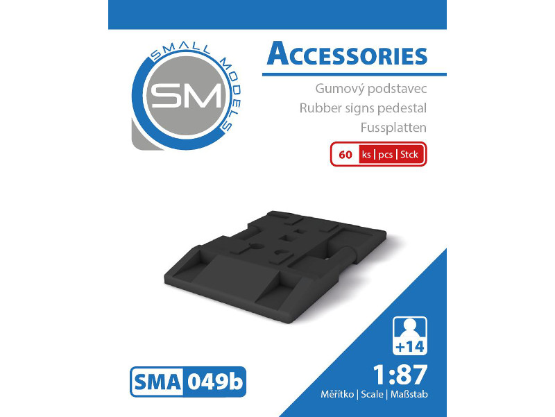 gumový podstavec 60ks sma 049b