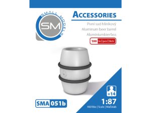 pivní sud hliníkový 50l (100 ks) Small Models 051b