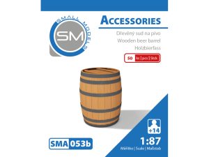 dřevěný sud na pivo (50 ks) Small Models 053b