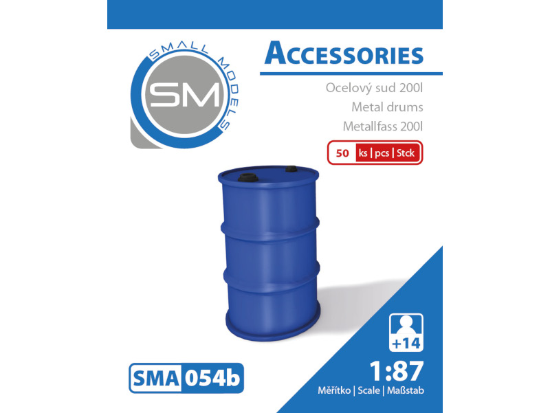 oceloový sud 200l ( 50ks ) sma 054b