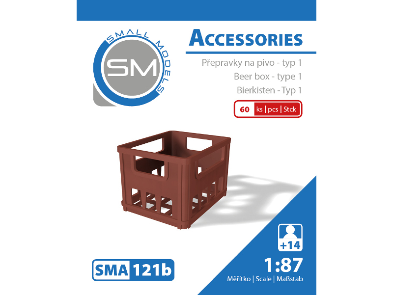 přepravky na pivo - typ 1 (60 ks) sma 121b