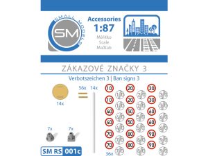 zákazové značky 3 Small Models RS001c