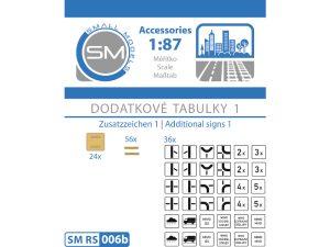dodatkové tabulky 1 (bez sloupku a patky) Small Models RS006b
