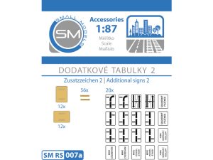 dodatkové tabulky 2 (bez sloupku a patky) Small Models RS007a