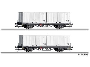 set kontejnerových vozů Lgklps DP Tillig 01109