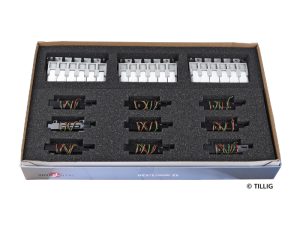 set pro elektrické ovládání 9ks výhybek TILLIG s podložím Tillig 01837