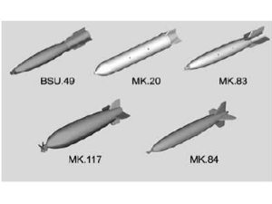 letadlové bomby - stavebnice Trumpeter 753307
