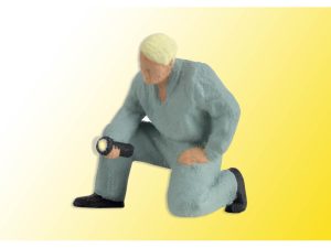 klečící automechanik se svítilnou Viessmann 1539