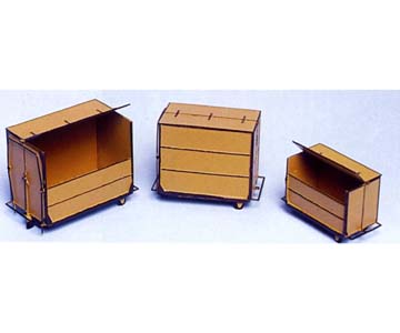 malé kontejnery 1,2,3 qm Weinert modellbau 3206