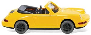 Porsche Carrera Cabrio žluté Wiking 16504