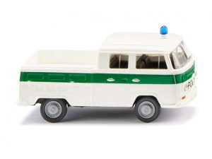 VW T2 Polizei dvojitá kabina Wiking 31405