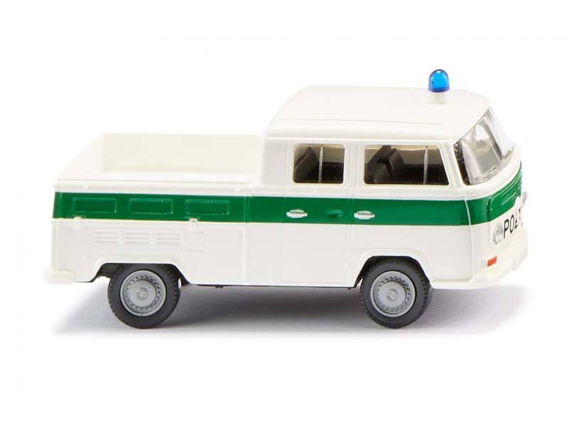 VW T2 Polizei dvojitá kabina Wiking 31405