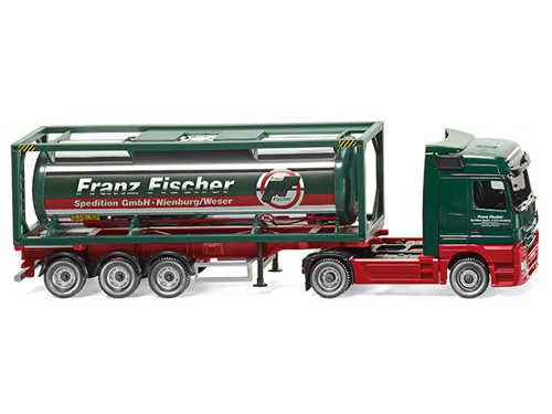 MB Actros s cisternovým kontejnerem Franz Fischer Spedition Wiking 53603