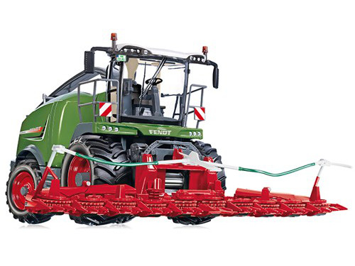 Fendt Katana 85 s řezačkou a nakladačem Wiking 77813
