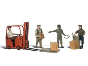 skladníci s vysokozdvižným vozíkem Woodland Scenics A1911