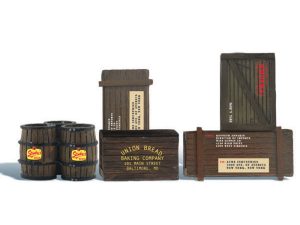 dřevěné bedny a sudy Woodland Scenics A2564