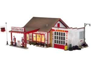čerpací stanice s autodílnou Woodland Scenics BR4922