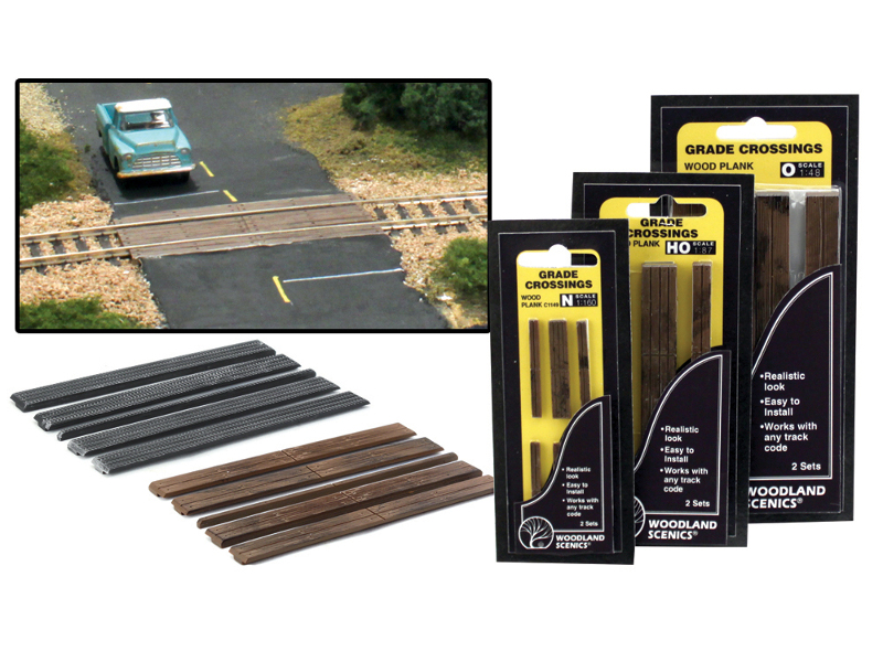 železniční přejezd dřevěný Woodland Scenics C1145