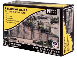 opěrná zeď kamenná Woodland Scenics C1159