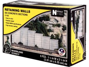 opěrná zeď dřevěná Woodland Scenics C1160