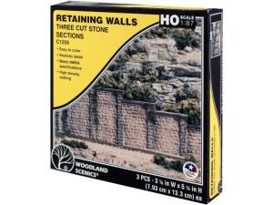 opěrná zeď kamenná Woodland Scenics C1259