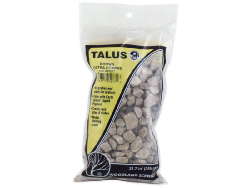 štěrk Talus hnědý extra hrubý Woodland Scenics C1277