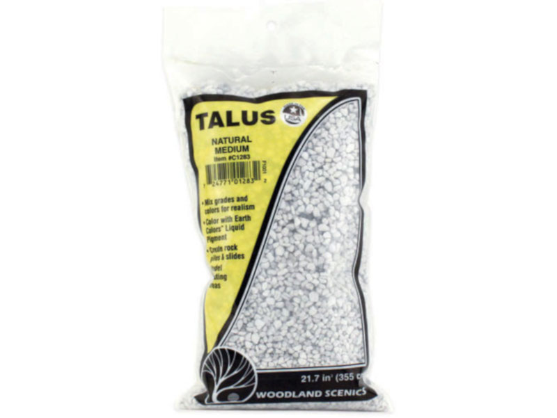 štěrk Talus bílý střední Woodland Scenics C1283