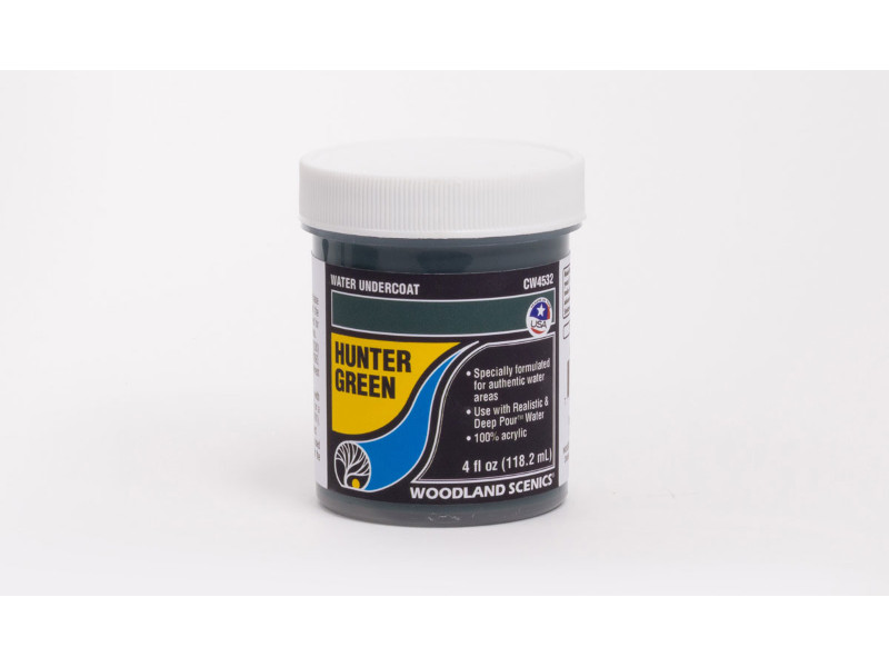 barva na vodní podklad tmavě zelená Woodland Scenics CW4532