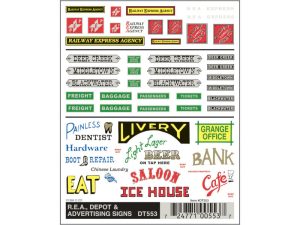 propisot reklamní cedule Woodland Scenics DT553