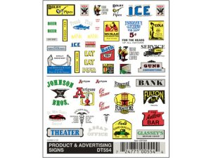 propisot reklamní cedule Woodland Scenics DT554