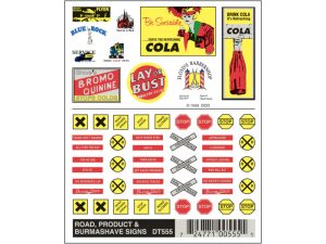 propisot reklamní cedule a dopravní značení Woodland Scenics DT555